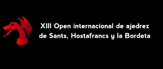 XIII Open internacional de ajedrez de Sants, Hostafrancs y la Bordeta